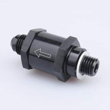Imagem de Aparelho de alumínio AC Desempenho métrico M12 x 1,5 a -6 Uma válvula de verificação macho com design de mola dentro de peças, AN6 válvula de retenção de ida única com arruela M12, projetada para bomba de combustível Bosch 044