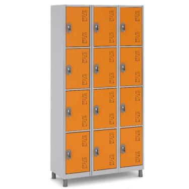 Imagem de Armário de Aço 12 Portas Locker Ideal para Academia e Escola - W3, LAR
