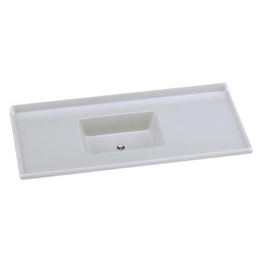 Imagem de Pia de Cozinha Mármore Sintético 120x55cm Multimóveis Cr20479 Gelo