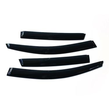 Imagem de GRJQRKHZ Defletor de janela lateral de carro para M&azda CX-7 2010-2018 Weathershied viseira de porta vento sol proteção chuva janela lateral defletores de vento