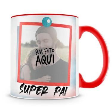 Imagem de Caneca Personalizada Super Pai com Foto - Presente Especial para o Dia