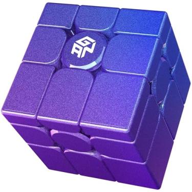 Imagem de GAN Cube, GAN Mirror M Speed Cube, 3x3 Magic Cube Puzzle Toy Game for Kids Adult Cuber, Starlight Purple
