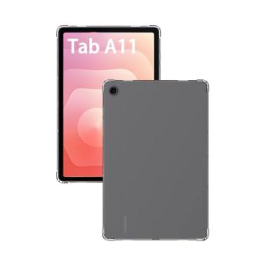 Imagem de Capa transparente para tablet Samsung Galaxy Tab A11 de 8,7 polegadas, capa protetora FJIASTB flexível TPU à prova de choque com airbag, leve (transparente)