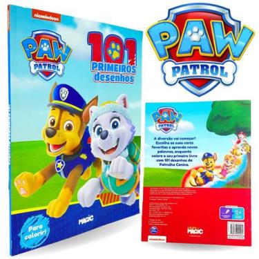 Imagem de Livros Infantil Para Colorir Patrulha Canina 101 Desenhos - Europio