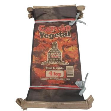 Imagem de Saco Para Carvão 4kg Embalagem Kraft Reforçada 300 Unidades - Casa do 