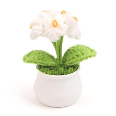 Imagem de Solarfun – Mini flores amigurumi de crochê feitas à mão para mesa, casa, escritório, presente de agradecimento ao professor
