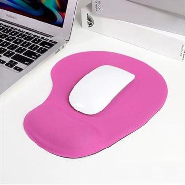 Imagem de Mouse pad para escritório e casa com suporte de pulso em gel - ergonômico, de silicone, antiderrapante, para jogos de mesa, descanso de pulso - design, gamepad mouse pad base de borracha para laptop