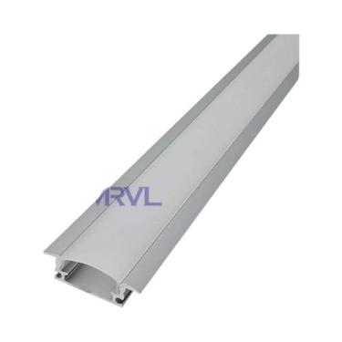 Imagem de Perfil De Alumínio Para Fita De LED De 8-12mm Formato U/V Pacote De 2-