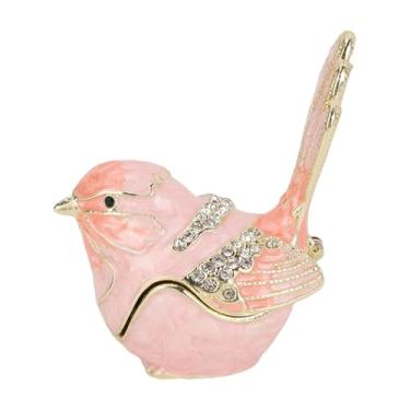 Imagem de GLOGLOW Caixas de Joias e Organizadores Caixa de Armazenamento Decorativa Em Forma de Pássaro Esmaltado Pintado à Mão para Joias, Brincos de Anel, Presente para Mãe, Esposa, de Bugigangas Em Formato