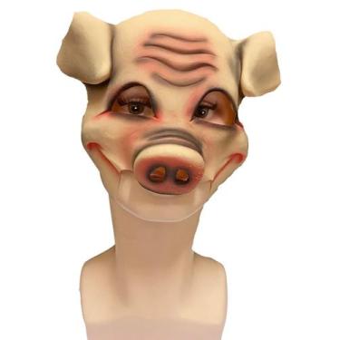 Imagem de Fantasia Máscara Porco Metade Do Rosto Elástico De Látex - Lynx