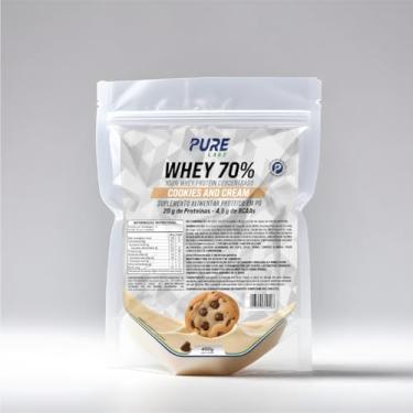 Imagem de Whey Protein Concentrado 70% 450g Pure Athletic Sabor:Cookies