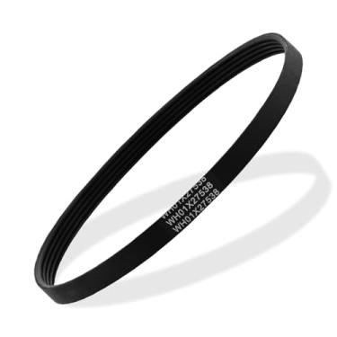 Imagem de WH01X27538 Correia de acionamento de arruela compatível com GE, máquina de lavar roupas Hotpoint, peças de substituição AP6328256, 4587903, PS12299369, 5 nervuras, 4 ranhuras (1 pacote)