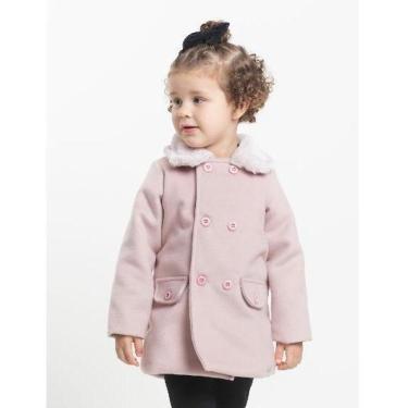 Imagem de Casaco Sobretudo Menina Lã Batida Duplo Forrado Luxo B9006-Feminino