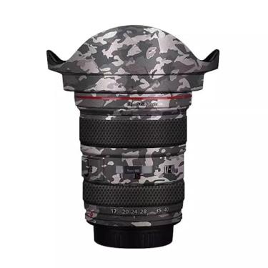 Imagem de Adesivo para câmera EF 17-40 4 com tampa de lente antiarranhões para Canon EF 17-40 mm F4 Adesivo de película protetora (Camuflagem de campo)