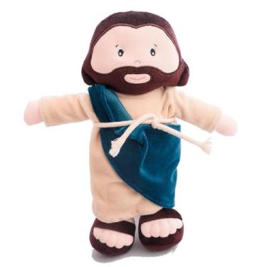 Imagem de Boneco Pelúcia Religioso Jesus 15x32cm Zip Toys