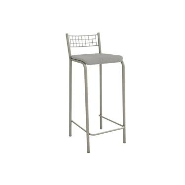 Imagem de Banqueta Sala De Jantar Gênova 1b705nk Aço 1 Un Niquel-boucle Cinza - Kappesberg