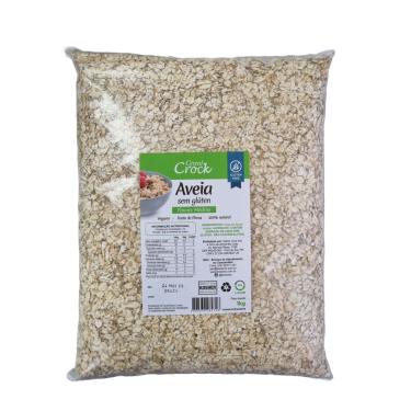 Imagem de Aveia em Flocos Médios Sem Glúten Leve Croc 1kg