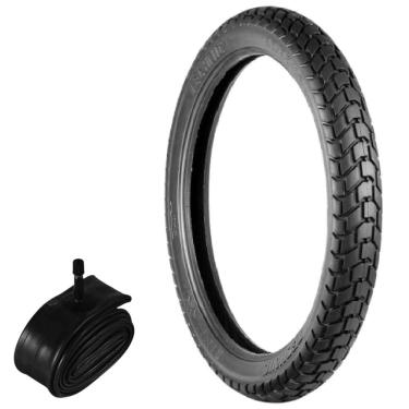 Imagem de Kit pneu Bros 150 Xtz 150 Xre 190 Cb 400 90/90-19 52t T&C Technic + Camara