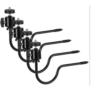 Imagem de Aiuieaa Pacote com 5 suportes para câmera de trilha e jogo, suporte de rastreamento de câmera de jogo, fácil instalação e compacto, resistente, ajustável em 360 graus