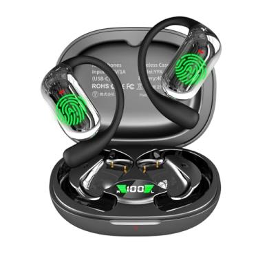 Imagem de Fones de ouvido tradutores em tempo real Ai Translation Audifonos Traductores Inglés Español, fones de ouvido sem fio de tradução de orelha aberta perfeitos para viagens, negócios e aprendizado de