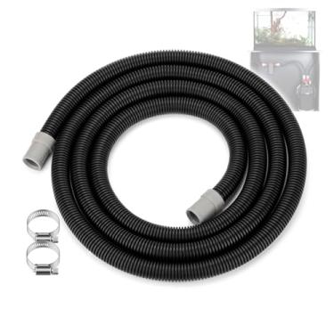 Imagem de Dimakung Mangueira canelada A20014 para filtro de tanque de peixes e tubo de filtro de vasilha Fluval 106/206/107/207, mangueira de sistema de filtragem de aquário com braçadeiras para acessórios