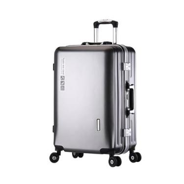 Imagem de Mala USB silenciosa com rodízio duplo, rotação de 360 graus, tipo e à prova de choque, impermeável, com gancho, bolsa de transporte, viagem de negócios, leve, grande capacidade, conveniente Stora