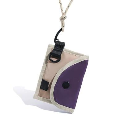 Imagem de Porta-moedas em miniatura, bolsa para fone de ouvido em miniatura, porta-chaves, batom, bolsa para chaves, lenços, Roxa, Tendência