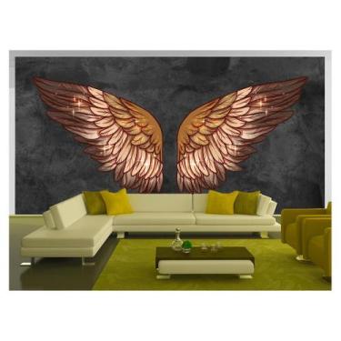 Imagem de Papel De Parede 3D Arte Asas Selfie Insta Cores 3,5M Tra412 - Você Dec