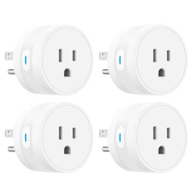 Imagem de EIGHTREE Smart Plug, Alexa Smart Plugs That Work with Alexa and Google Home, Compatible with SmartThings, Smart Outlet with WiFi Remote Control and Timer Function, 2.4GHz Wi-Fi Only, 4Packs