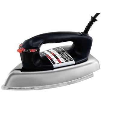 Imagem de Ferro de Passar Roupa a Seco Black Decker VFA, Preto