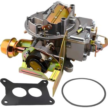 Imagem de Carburador de 2 cilindros 2100 2150 compatível com motor Ford 289 351 302 F350 F250 F100 Jeep 360 , com junta de montagem de estrangulador elétrico, substitui Motorcraft A800 2100 2150 Carb