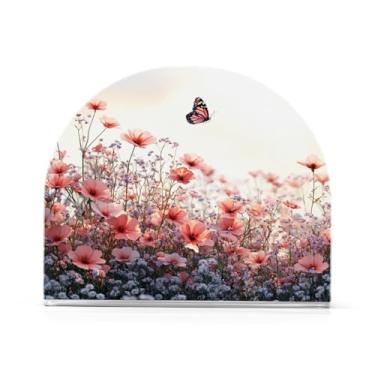 Imagem de xigua Porta-guardanapos para mesas de flores silvestres e borboletas – Porta-guardanapos para cozinha, porta-guardanapos de mesa, porta-guardanapos de coquetel, porta-guardanapos de papel627