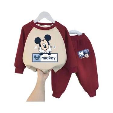 Imagem de Conjunto De Moletom Casual Infantil Disney Minnie Primavera Outono Com