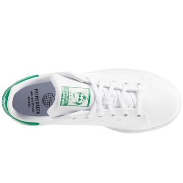 Imagem de adidas Originals Stan Smith (End Plastic Waste) Tênis infantil, Branco/Verde, 5.5 Toddler
