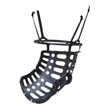 Imagem de SNCIDSGE Dispositivo de retorno de cesta de basquete para bolas de rebote, acessório de aros resistentes para treinamento esportivo (preto)