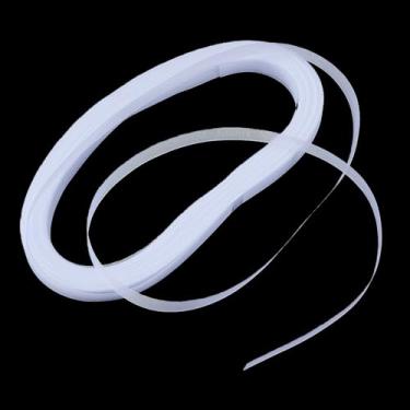 Imagem de letsinstyle Trança rígida de crina de cavalo de 0,6 polegadas, 50 metros, fita de cabelo de desossada de malha, tranças de crina de cavalo de poliéster para vestido de casamento, acessórios de vestido