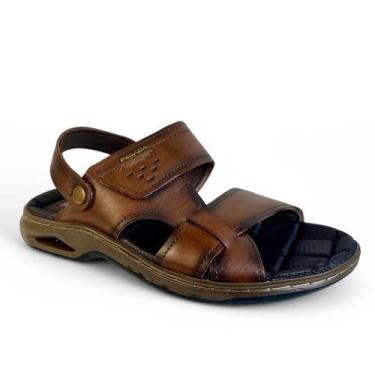Imagem de Sandália Pegada Masculina Em Couro Tecnologia Amortech, 40