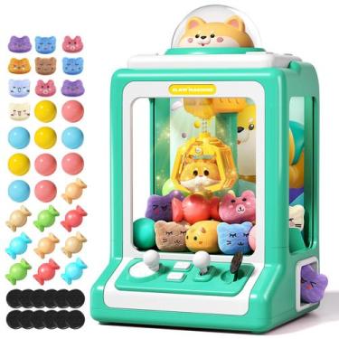 Imagem de Claw Machine Jovow Mini Vending com moedas de jogo e música para crian