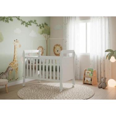 Imagem de Berço Americano Soninho 2 em 1 Vira Mini Cama Rodízios Moderno Compact