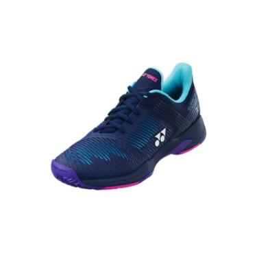 Imagem de Yonex Tênis feminino Power Cushion Sonicage 2 azul marinho/roxo, Azul-marinho, 37 BR