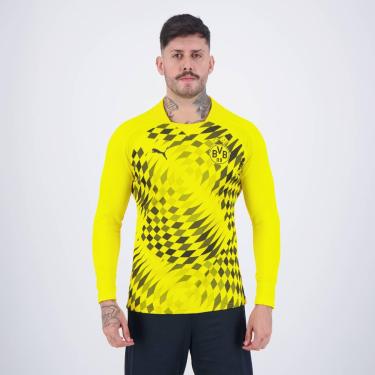 Imagem de Camisa Borussia Dortmund 24/25 Pré Jogo Puma Manga Longa Masculina-Masculino