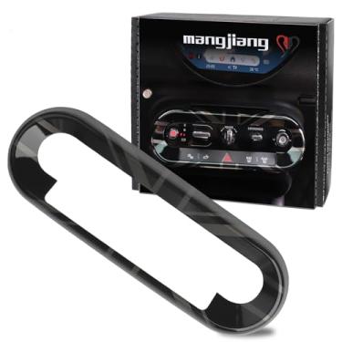 Imagem de MANG JIANG Capa decorativa de controle central de carro moldura protetora acabamento central painel tira para Mini Cooper 2024 2025 e superior EV Electric J01 J05 / Fuel U25 F65 F66 F67 (Dark Union