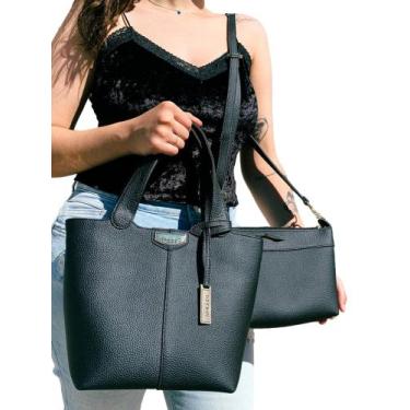 Imagem de Kit bolsa feminina  media e pequena - dia a dia - trabalho - festa  ve