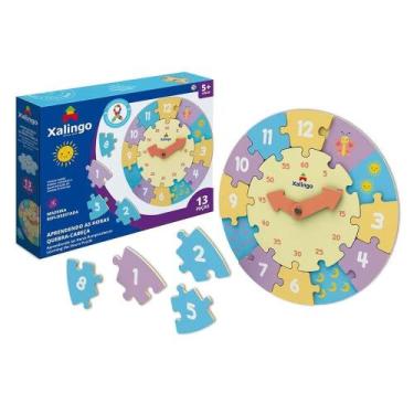 Imagem de Brinquedo Quebra-Cabeça Relógio - Xalingo
