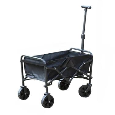 Imagem de Carrinho Multiuso Dobrável para Camping até 100kg | Carrinho de Transporte 4 Rodas para Praia, Jardim e Compras(469 C)