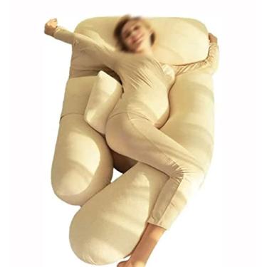 Imagem de Travesseiros de gravidez, travesseiro de corpo inteiro em forma de U, travesseiro de maternidade para mulheres grávidas, travesseiros de gravidez para dormir