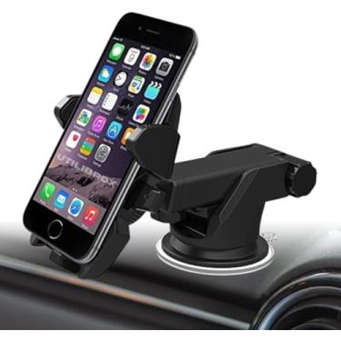 Imagem de Suporte de Celular para Carro, Apoio Veicular de Celular GPS Smartphone C/Ventosa que Gruda no Painel Vidro Carro Trava Automática Anti Queda Waze Uber PREMIUM