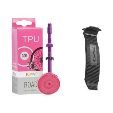 Imagem de Câmara De Ar Ultraleve Em TPU 700x23-32c Com Válvula Presta Removível 