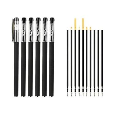 Imagem de Caneta Gel Fosca Preta Para Estudantes, Escritório E Exames, Caneta De