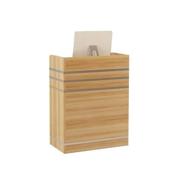 Imagem de Balcão de recepção moderno, caixa de bar, recepção, empresa, balcão de recepção, loja de roupas, leite e chá, salão de beleza, caixa simples para empresa, lobby e loja (natural)